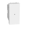 Pulsante assiale 1P NO 10A illuminabile MatixGO, 1 modulo, bianco - BTICINO JW4055