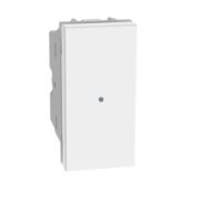 Pulsante assiale 1P NO 10A illuminabile MatixGO, 1 modulo, bianco - BTICINO JW4055