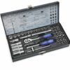 Set Cricchetto ¼ con 47 pezzi tra bussole e chiavi in confezione metallica - CEMBRE KRS47