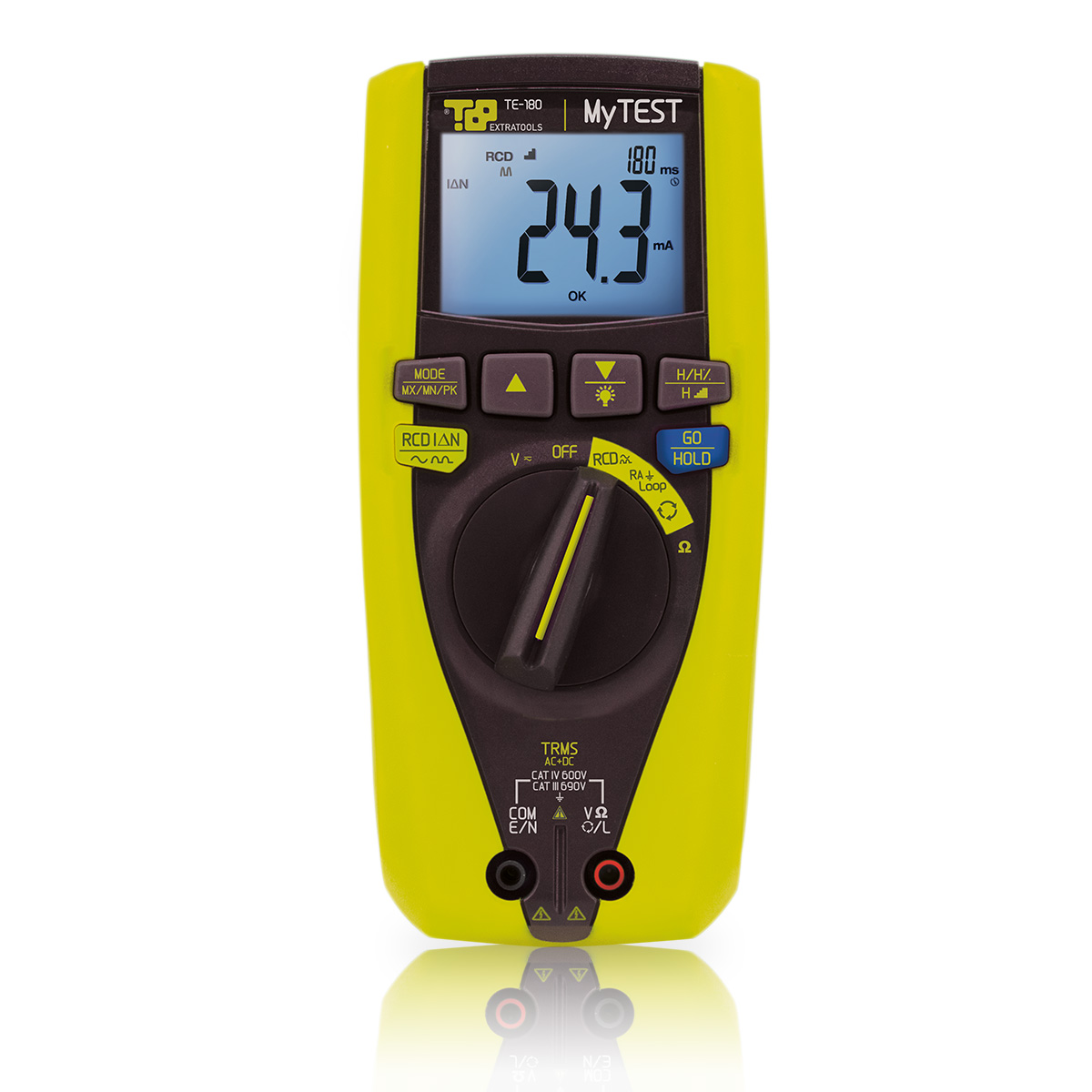 Multimetro Digitale Professionale Trms Con Certificato Di Calibrazione Incluso, Mytest, Ac/Dc 600V - ETELEC TE0180