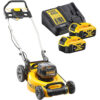 Rasaerba Tosaerba a batteria litio Ion 2x18V 5Ah Larghezza 48cm, Motore Brushless, sacco 55L - DEWALT DCMW564P2-QW