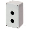Scatola pulsantiera alluminio M4 92x152x100, 2 fori Ø 22, con entrata cavo - ELFIN 040C0915-1EP2