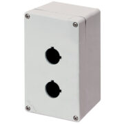 Scatola pulsantiera alluminio M4 92x152x100, 2 fori Ø 22, con entrata cavo - ELFIN 040C0915-1EP2