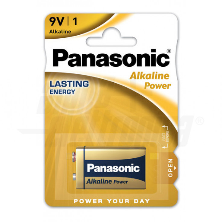 Pila Alcalina 9V 6Lr61-9V Panasonic, in blister - ALPHA ELETTRONICA PAP-6LR61AP/1BPA
