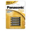 Panasonic Pila Alcalina AAA, 1,5V - ALPHA ELETTRONICA PAP-LR03AP/4BP