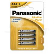 Panasonic Pila Alcalina AAA, 1,5V - ALPHA ELETTRONICA PAP-LR03AP/4BP