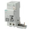 Blocco Differenziale 2P 63A 500mA tipo AC 2 moduli per 5SY - SIEMENS 5SM27250