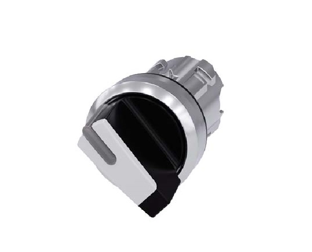 Selettore, Illuminabile, 22 Mm, Rotondo, In Metallo, Lucido, Bianco, Selettore, Corto, 2 Posizioni Di Commutazione Oi - SIEMENS 3SU10522BF600AA0