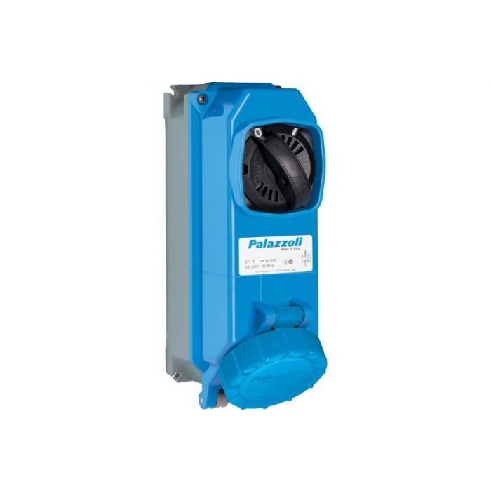 Presa Interbloccata in termoindurente da parete con fusibili, 3P+N+T 16A - PALAZZOLI 472830