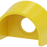 Collare di protezione per pulsante a fungo di arresto emergenza, con e senza serratura RONIS, esecuzione 22 mm, giallo, plastica - SIEMENS 3SU19000DY300AA0