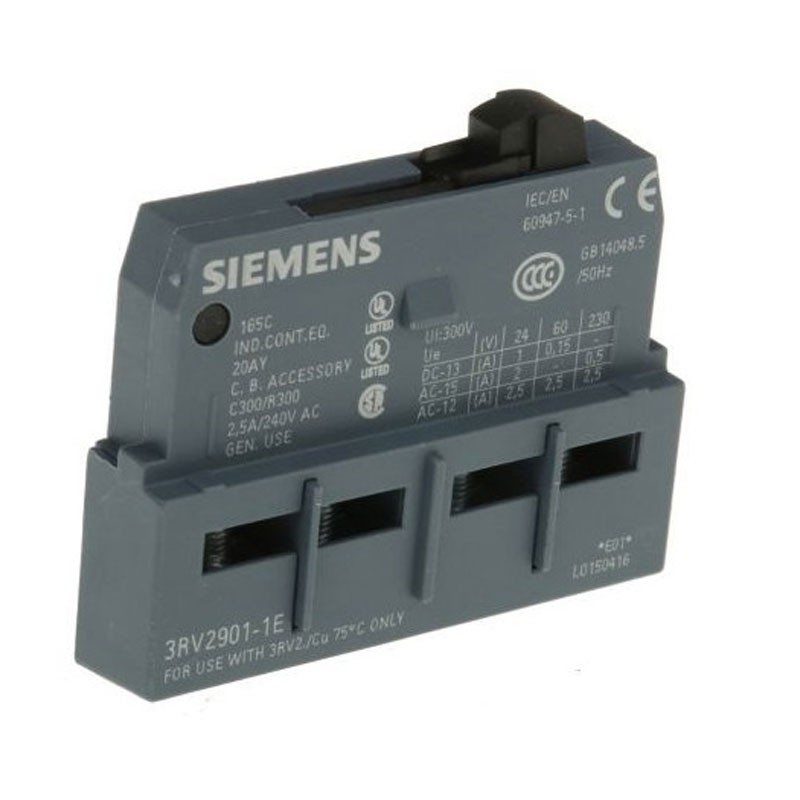 Contatto Ausiliario trasversale 1 NO+1 NC morsetto a vite per interruttore 3RV2 - SIEMENS 3RV29011E