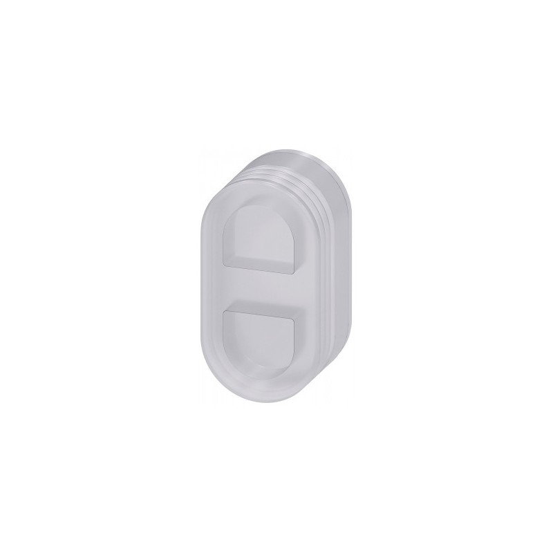 Tappo di protezione in silicone per pulsante Twin, piatto, trasparente - SIEMENS 3SU19000DG700AA0