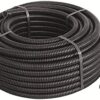 Tubo Protettivo Isolante Corrugato Pieghevole DM16 con Tirafilo, Nero, Diametro 16 (100 METRI) - TUBIFOR TF01016NT100