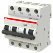 Interruttore Magnetotermico Differenziale 6kA, AC, Curva C, 16A 30mA 3P+N - ABB DS3NC16AC30