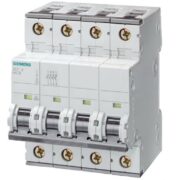 Interruttore Automatico Miniaturizzato 400 V 10kA, 4 poli, D, 63 A, D=70 mm - SIEMENS 5SY44638