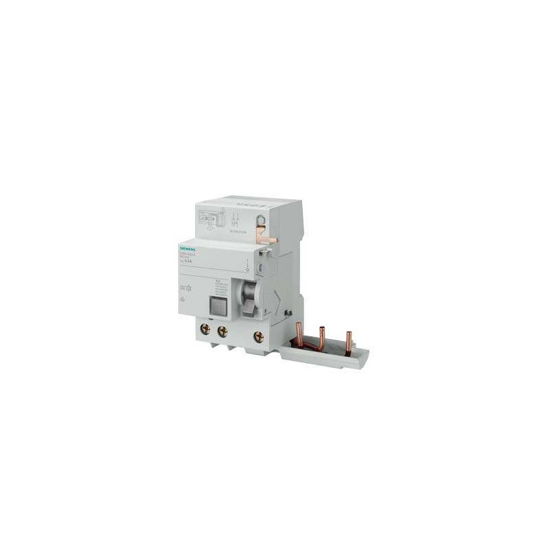 Blocco Differenziale, a 3 poli, tipo AC, In: 63 A, 300 mA, Un AC: 400 V, per 5SL4 - SIEMENS 5SM26360