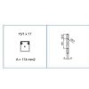 TMC 15/1x17 W Minicanalina Monoscomparto con coperchio standard, Bianco (2 ML) - BOCCHIOTTI B00601