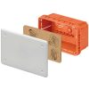 Cassetta Derivazione e connessione, Per pareti in muratura, Dimensioni 152x98x70, Coperchio bianco RAL9016 - GEWISS GW48004