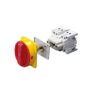 Interruttore Rotativo Manopola Rossa 4P 3M EN50022 16A IP65 - GEWISS GW70003