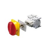 Interruttore Rotativo Manopola Rossa 4P 3M EN50022 16A IP65 - GEWISS GW70003