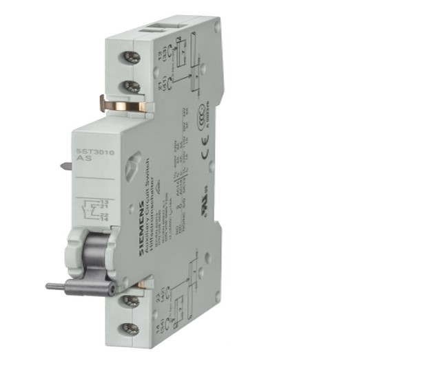 Blocchetto Contatti Ausiliari, 1 NO+1 NC per interruttore magnetotermico 5SL, 5SY, 5SP - SIEMENS 5ST3010