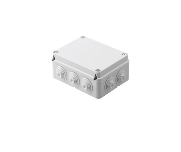 Cassetta Di Derivazione Con Coperchio Basso A Vite Ip44 Dimensioni Interne 190x140x70 Pareti Con Passacavi - GEWISS GW44007