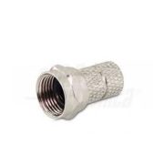 Spina F 'HQ' ad avvitare in ottone tornito nichelato per cavo ø6,0mm 1 O Ring - ALPHA ELETTRONICA 86-019S
