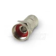 Spina F ad avvitare per cavo Ø5,0mm (Ø4,6mm) No O-Ring - ALPHA ELETTRONICA 86-015S