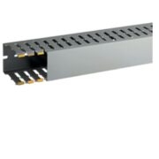 T1-EN 40x60 G Canalina con coestruso morbido modulo 10 feritoia 4, Grigio (2 ML) - BOCCHIOTTI B02580