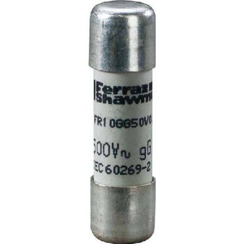 Mersen Fusibile Cilindrico 10x38 mm 6A - MERSEN FR10GG50V6