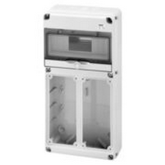 Quadro Q-DIN 10 Moduli, 2 Flange orizzontali 16/32A IP65 - GEWISS GW68025N