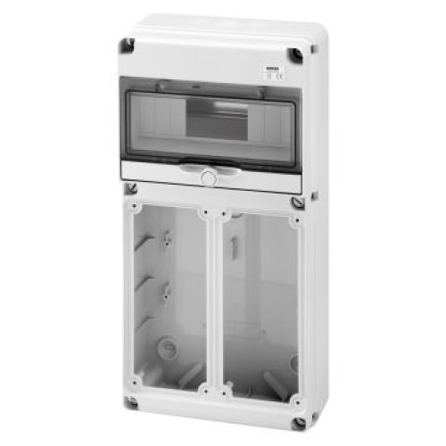 Quadro Q-DIN 10 Moduli, 2 Flange orizzontali 16/32A IP65 - GEWISS GW68025N