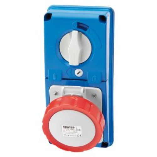 Presa Interbloccata 3P+T 16A 400V 6H Senza fondo Con Fusibili 67 IB - GEWISS GW66330N