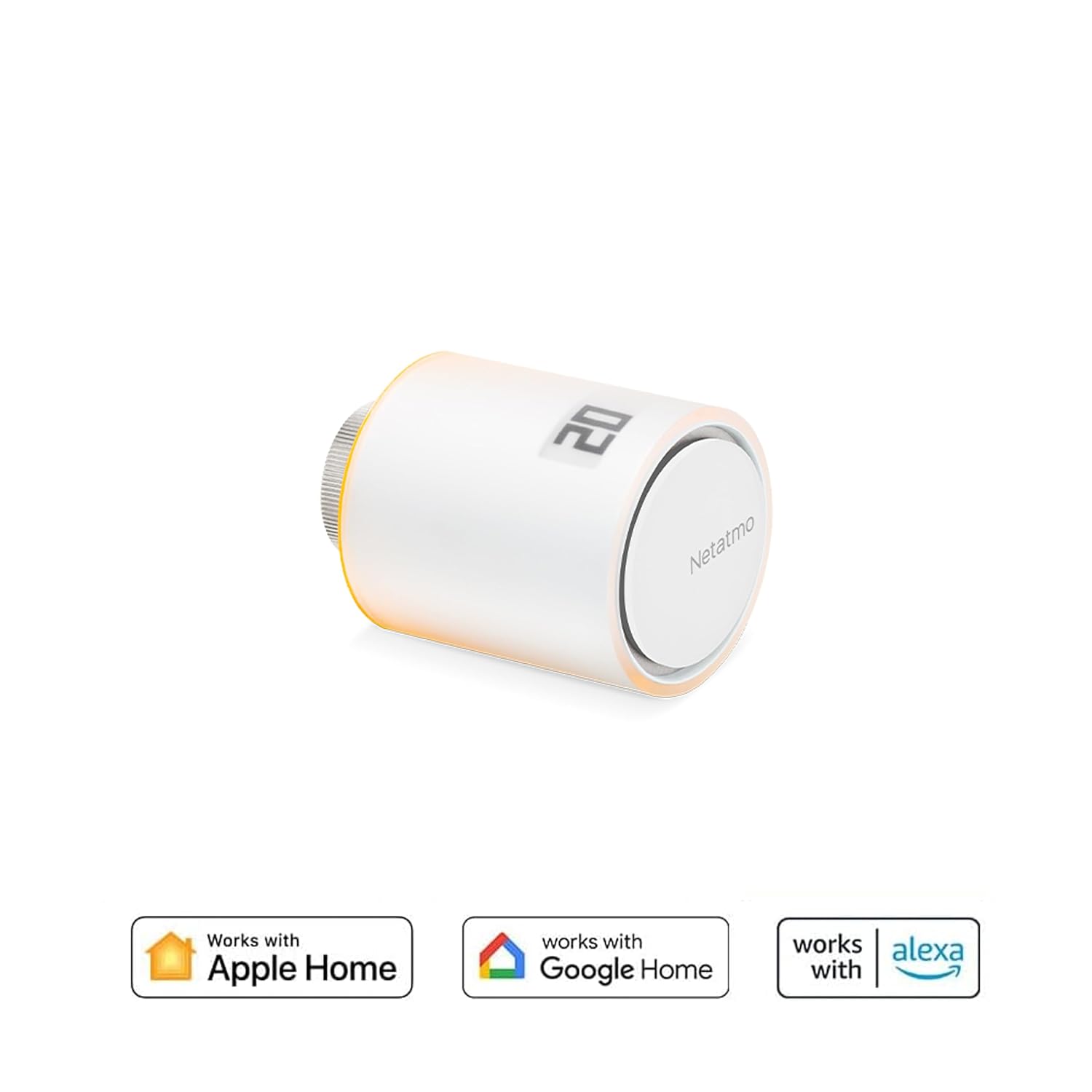 Netatmo Valvola Termostatica Smart Wifi, Controllo Remoto, Alexa e HomeKit, Batterie, con adesivi - BTICINO NAV-PRO