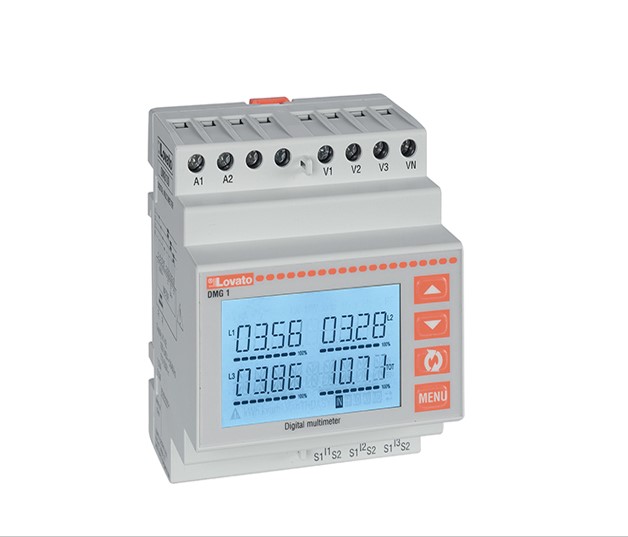 Misuratore Multifunzione a pannello digitale DMG, 3 fasi, display LCD Elettronica - LOVATO DMG100
