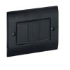 PC 83 A Placca Copriscatola per canali TBA-TBN-TCN, Nero Ardesia - BOCCHIOTTI B04302