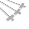 Confezione 100 Fascette Identificazione Cavi Tubi Tubazioni, Nylon, Targhetta con superficie scrivibile 25 x 8 mm, Diametro Legatura 3-20 mm, Dimensioni 100 x 2,5 - ETELEC FBT10025