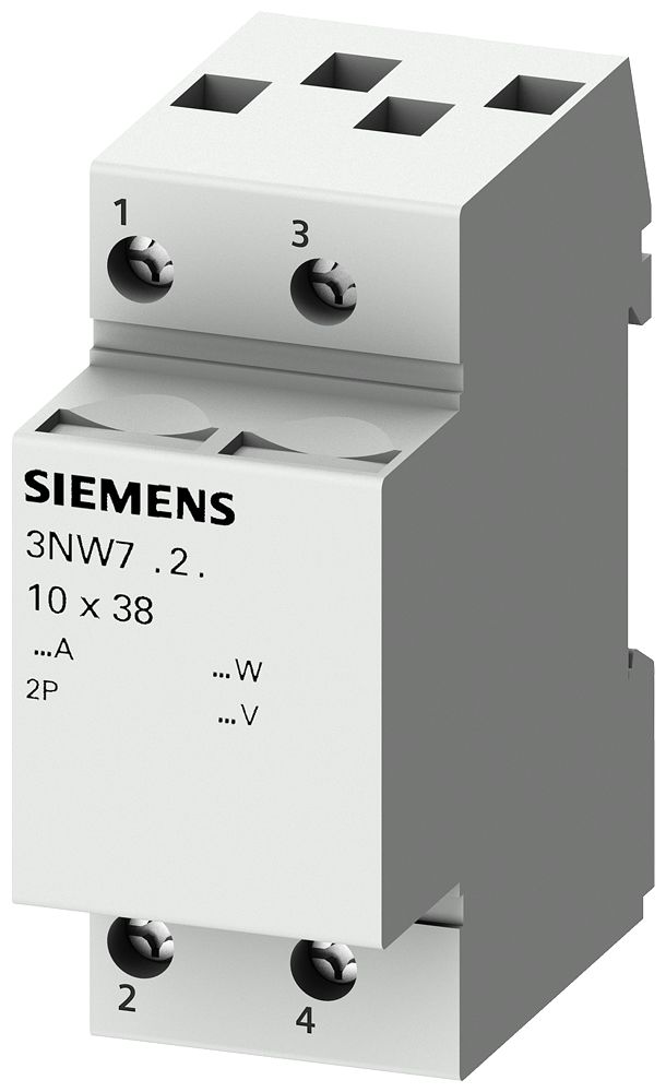 Base Sezionatore Portafusibile Cilindrico 3nw7 2p 32a 10,3x38 2m - SIEMENS 3NW70232