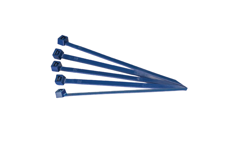 Elematic Fascette Rilevabili Detectable PA6.6 200 x 3,5, Blu (100 PEZZI) - ELEMATIC 5214CDT