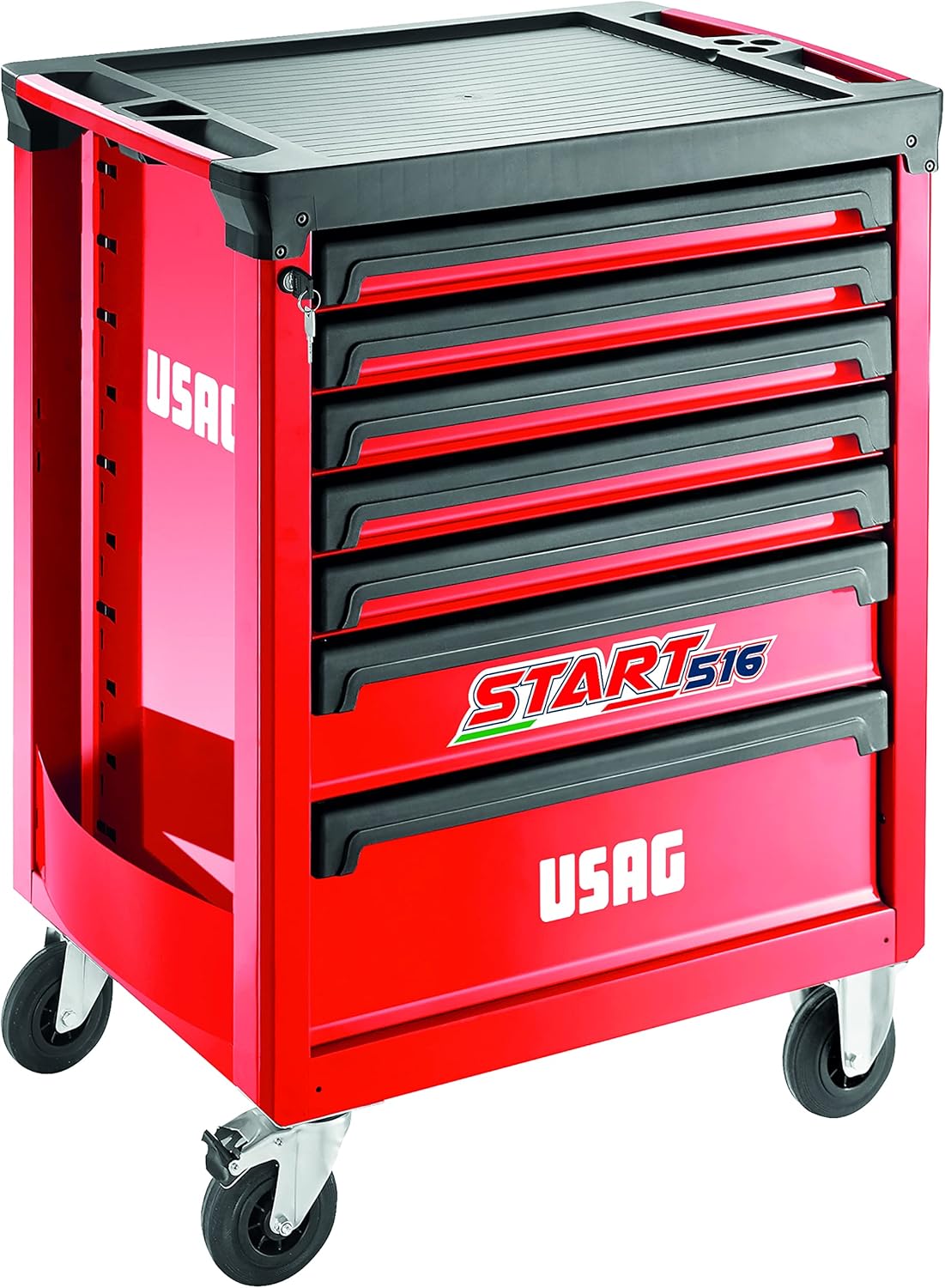 Carrello Portattrezzi Start 516 ST7V, 7 Cassetti (Vuoto), Ruote e Piano di lavoro - DEWALT U05160107