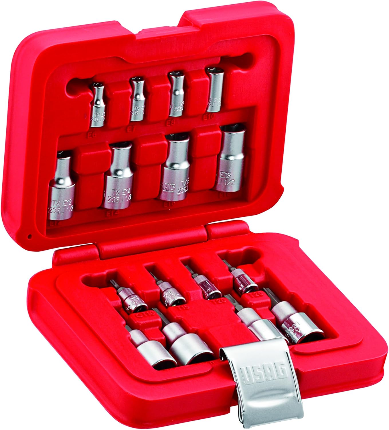 Assortimento in Cassetta Modulare con Bussole TORX, 601 1/4-1/2 JTX16, (16 pezzi) - DEWALT U06010009
