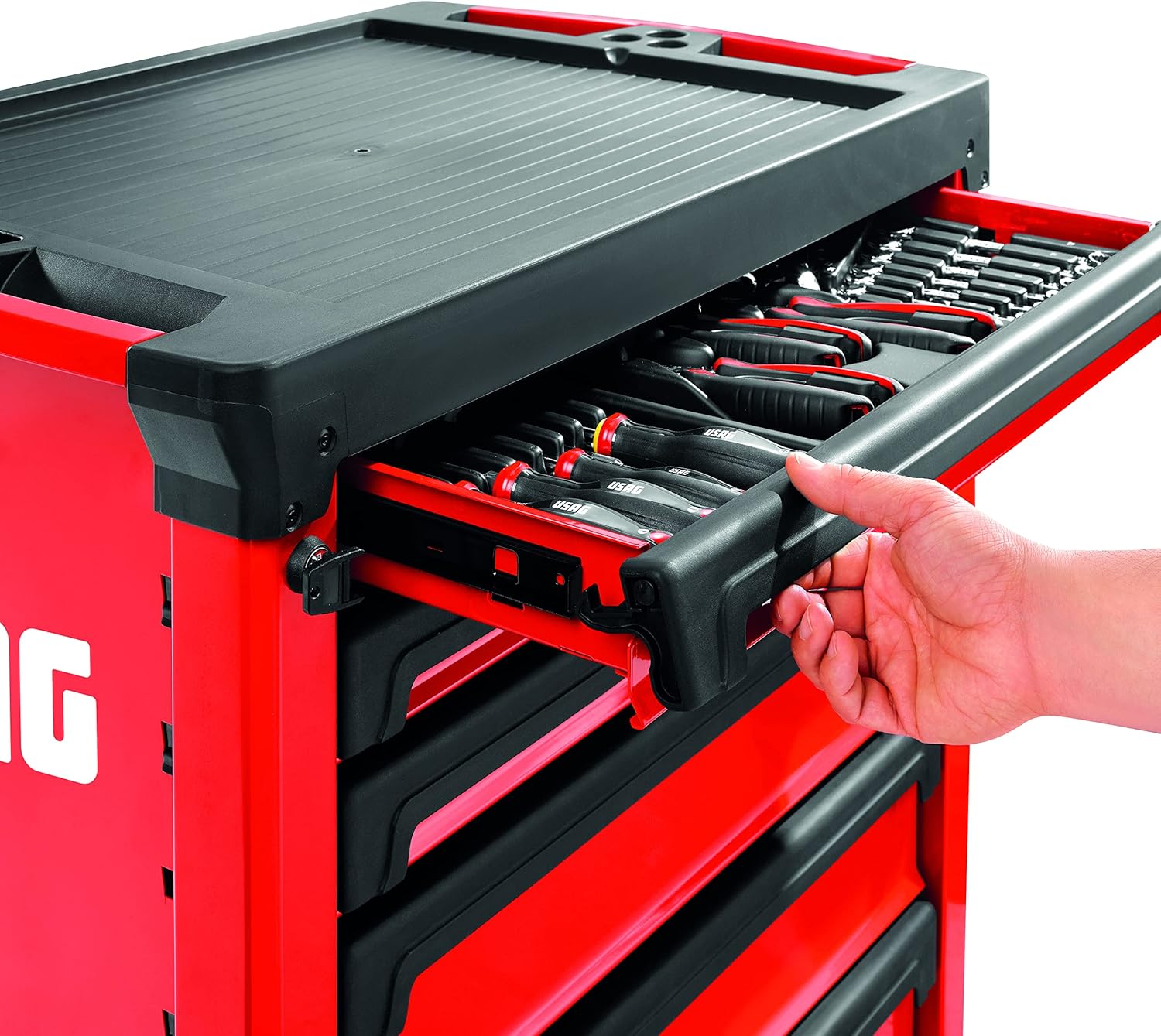 Carrello Portattrezzi Start 516 ST7V, 7 Cassetti (Vuoto), Ruote e Piano di lavoro - DEWALT U05160107