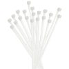 Fascette di cablaggio Plastica 200x3,5mm Bianche (200 PEZZI) - ELEMATIC 5214/CE