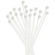 Fascette di cablaggio Plastica 200x3,5mm Bianche (200 PEZZI) - ELEMATIC 5214/CE