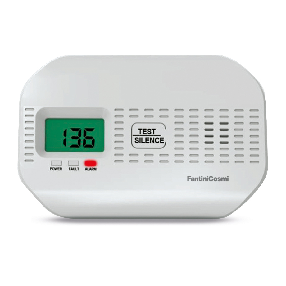 Segnalatore di Fughe di Monossido Carbonio (Co) Senza Relè D'Uscita IP42 per B&B - FANTINI COSMI P13E