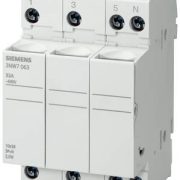 Portafusibile Cilindrico 3 Moduli 3nw7 3p+n 32a Cartucce Fusibili Misura 10,3x38 3m - SIEMENS 3NW70632