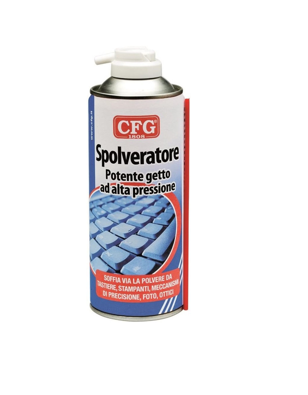 Spolveratore Spray per tastiere, stampanti, foto, gruppi ottici, rimuove sporco, 400 ml - CFG S001