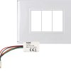 Placca Interruttore Frutti Smart Dom-E, Lite 3FR Sistema Illuminazione Cambia Colore, Batteria Di Emergenza, Bianco - BEGHELLI 81164