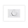 Termostato Incasso Universale con kit Multiplacca serie civile, 230V, Cover/Adattatori, 5(3)A-250Vac, Bianco - FANTINI COSMI C37BA