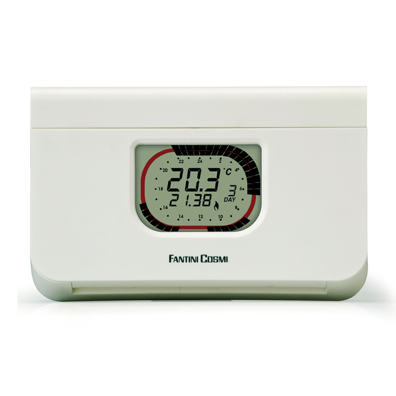 Cronotermostato Intellitherm Settimanale, con regolazione a manopole, IP20, 5(3)A 250Vca, Bianco - FANTINI COSMI C67